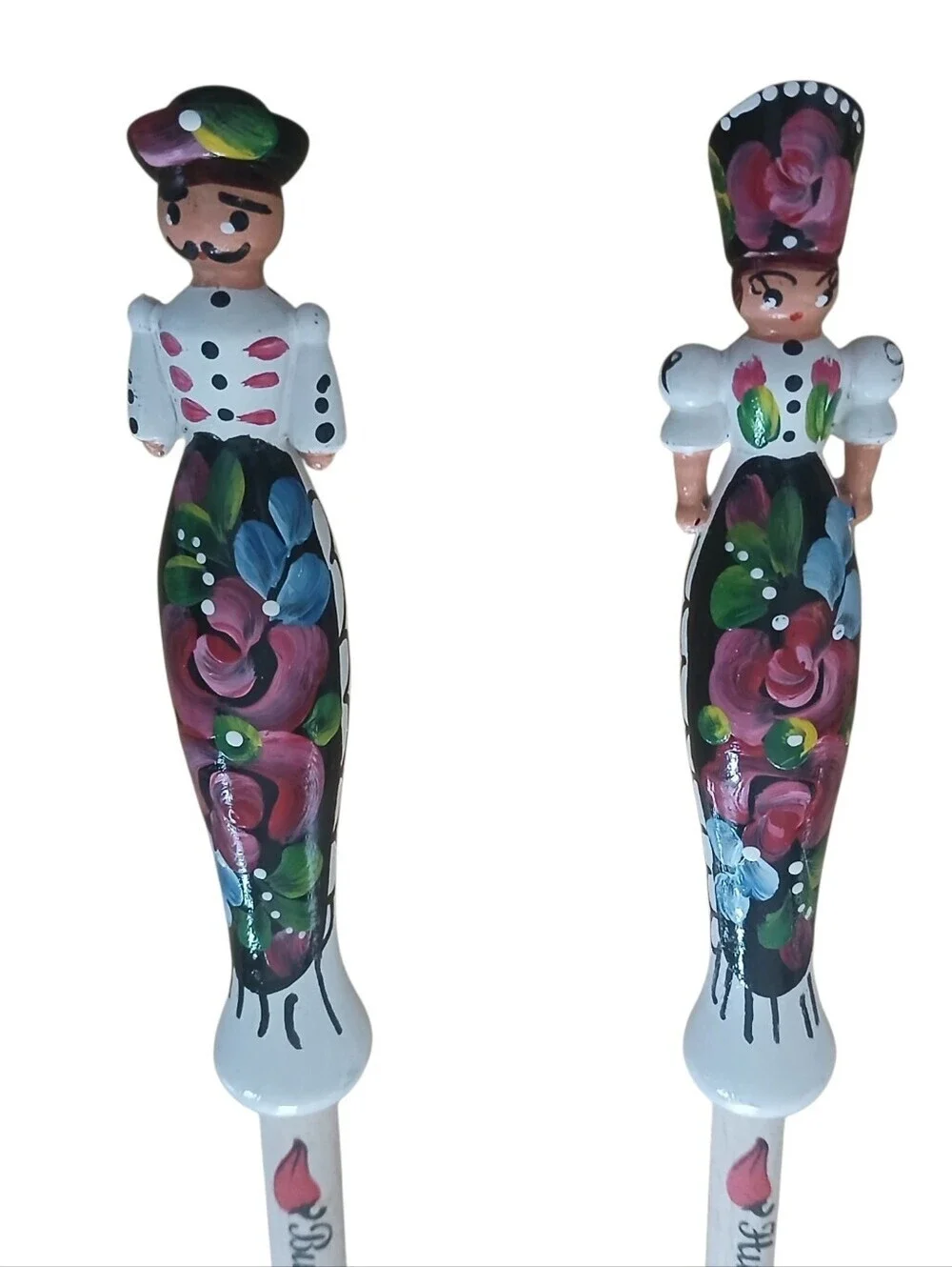 Hand-Painted Floral Fork - Spoon Souvenirs Hungary Budapest Out Of Box New